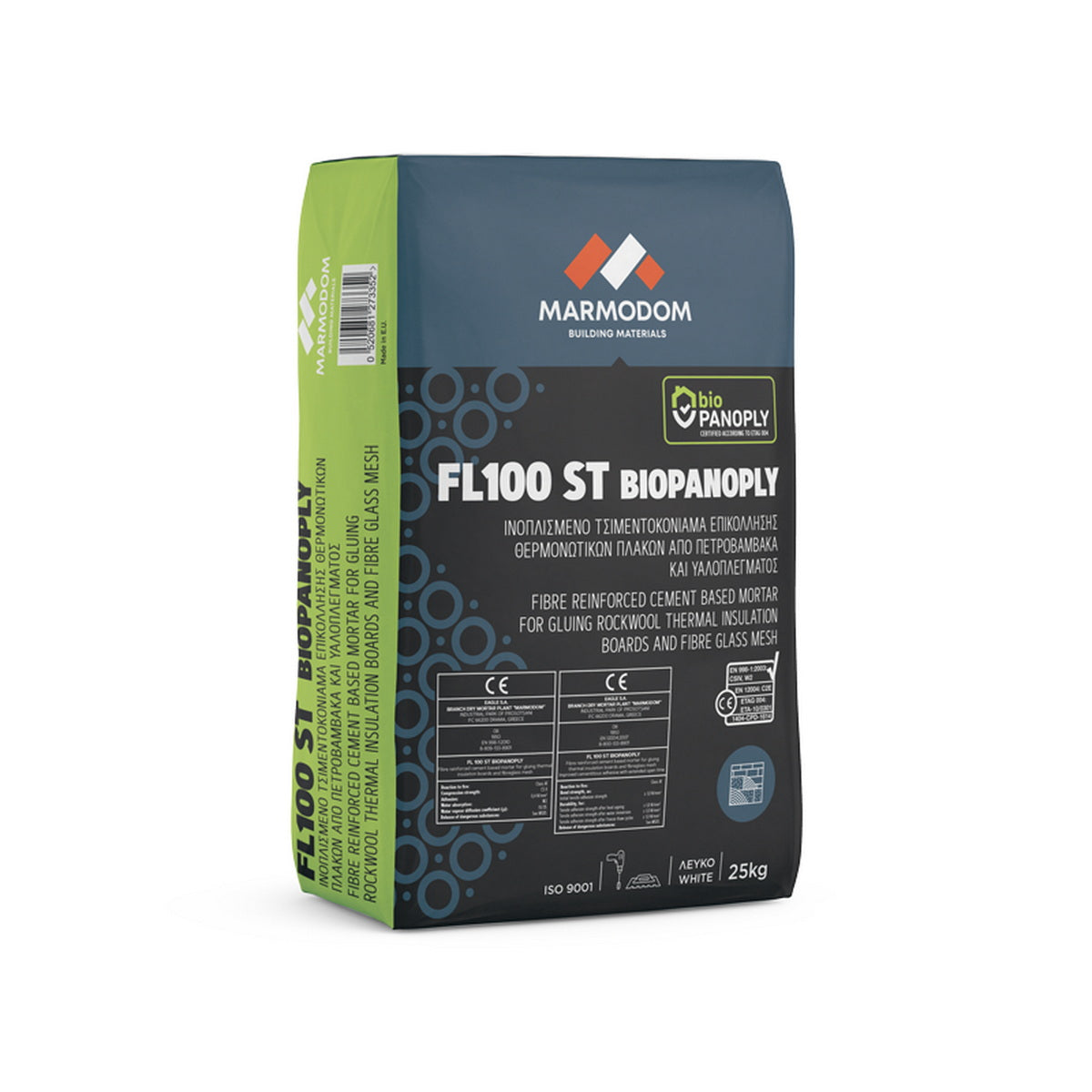 Marmodom FL Panoply PRO Ινοπλισμένη Τσιμεντοειδής Κόλλα Για Θερμομονωτικών Πλακών ΛΕΥΚΗ