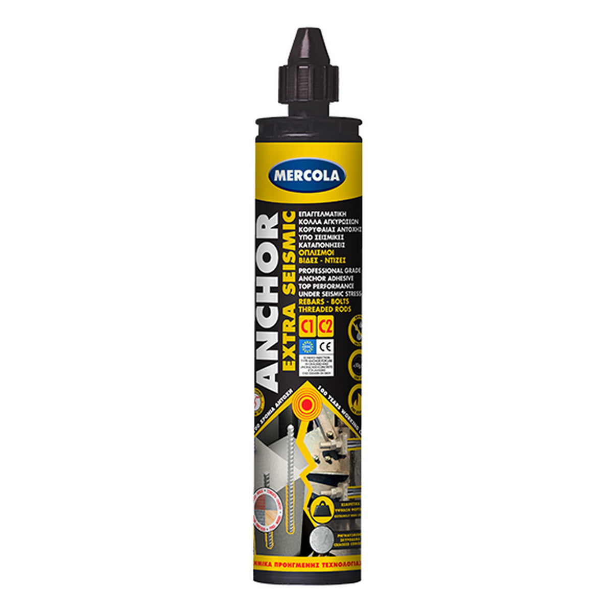 Mercola Anchor Extra Seismic Εποξειδικό Σύστημα Χημικής Αγκύρωσης 2 Συστατικών Υψηλών Φορτίων