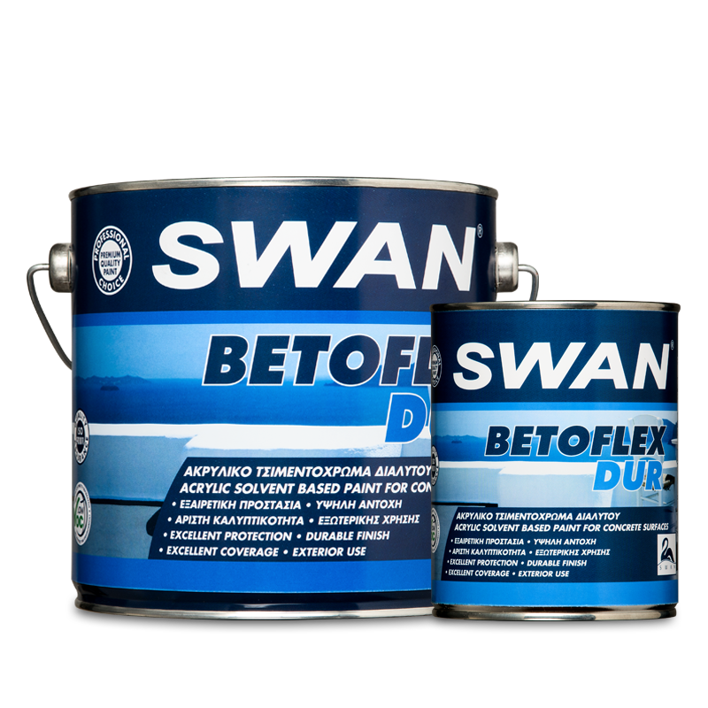 Betoflex Dur Ενισχυμένο Ακρυλικό Ελαστικό Τσιμεντόχρωμα Διαλύτου Λευκό