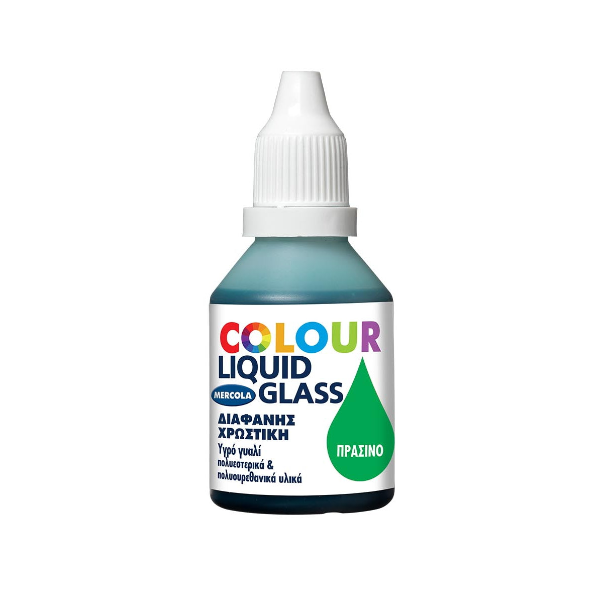 Mercola Liquid Glass Colour Χρωστικές Υγρού Γυαλιού 30ml ΠΡΑΣΙΝΟ