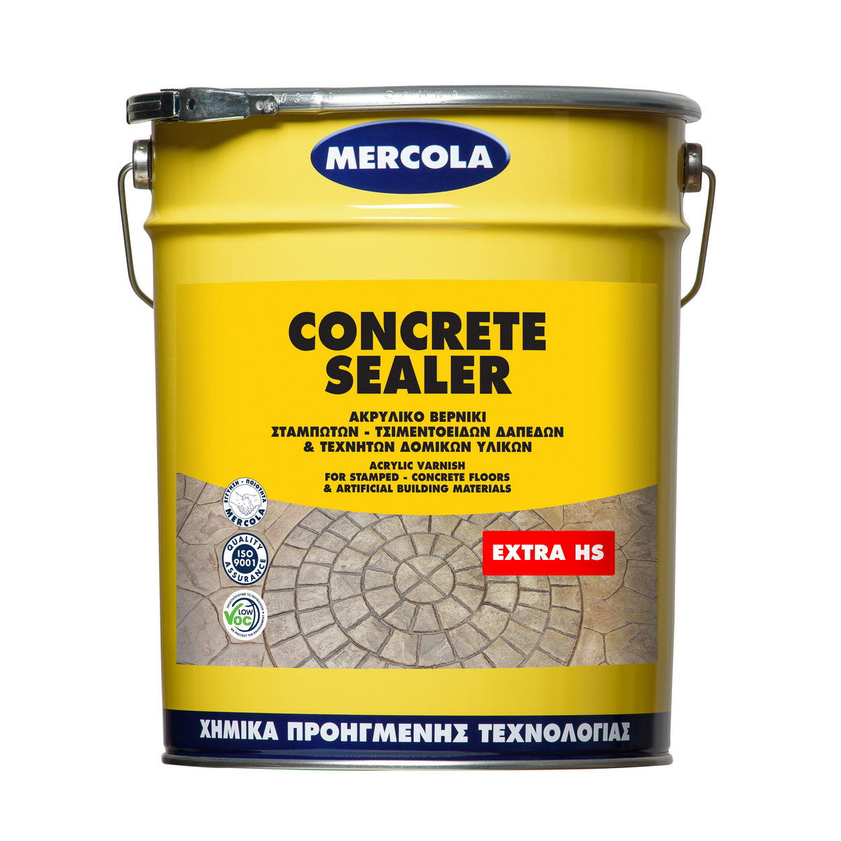 Mercola CONCRETE SEALER HS Βερνίκι Διαλύτου Σταμπωτών & Βιομηχανικών Δαπέδων ΕΝΙΣΧΥΜΕΝΟ Διαφανές Ημιματ