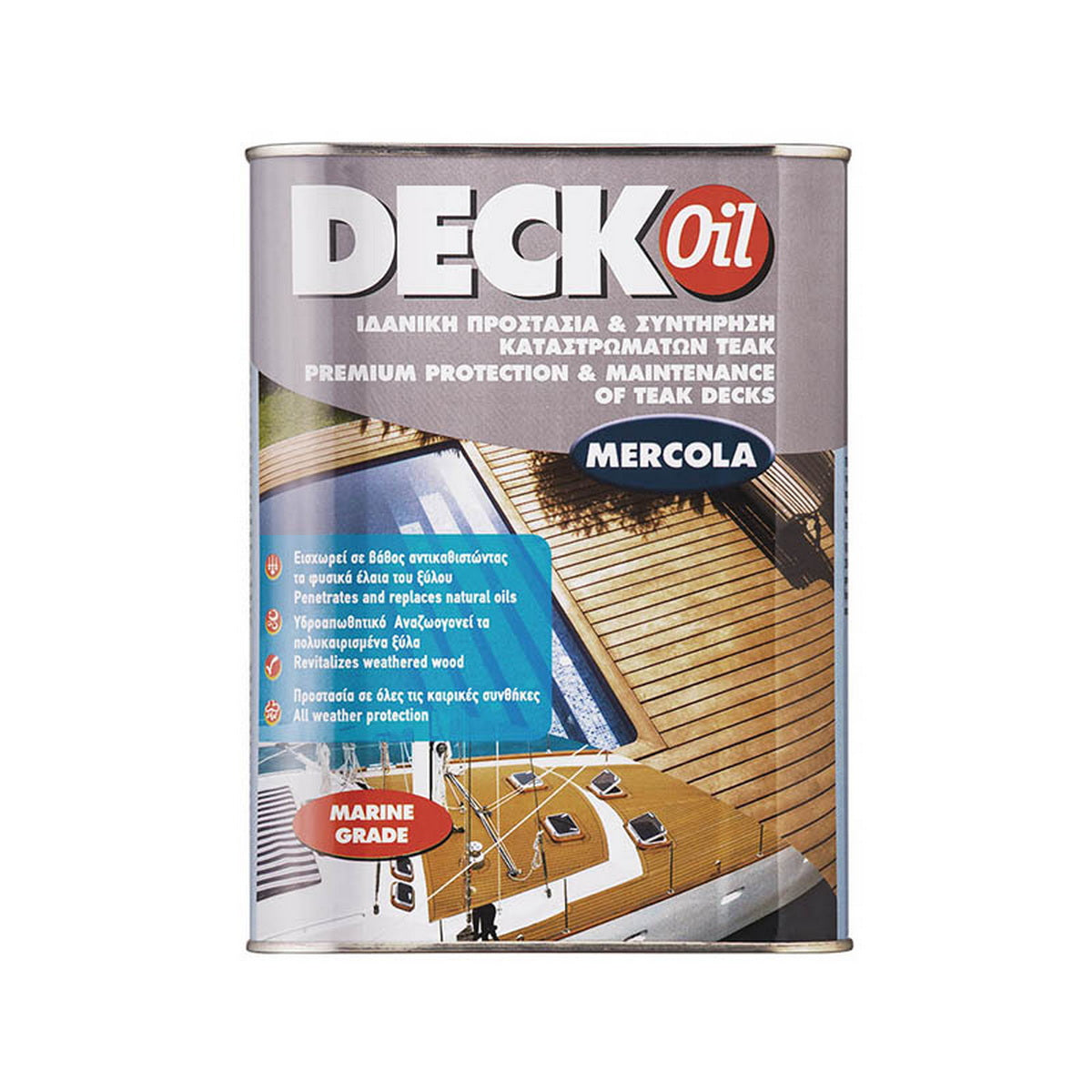 Mercola DECK OIL RENOVATOR Λάδι Συντήρησης & Προστασίας Decks & Δαπέδων Κήπου Ματ ΔΡΥΣ