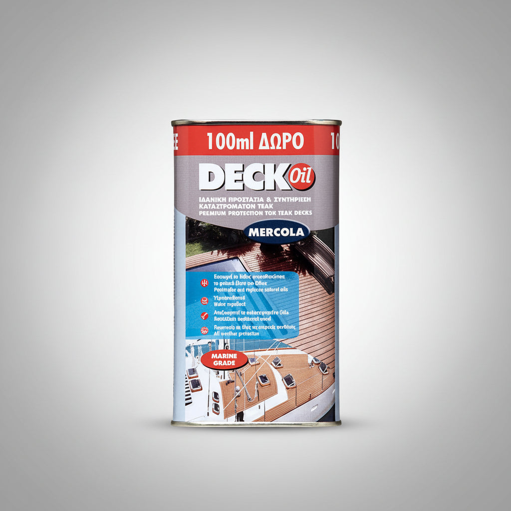 Mercola DECK OIL Λάδι Συντήρησης & Προστασίας Decks & Δαπέδων Κήπου Ματ ΔΙΑΦΑΝΕΣ