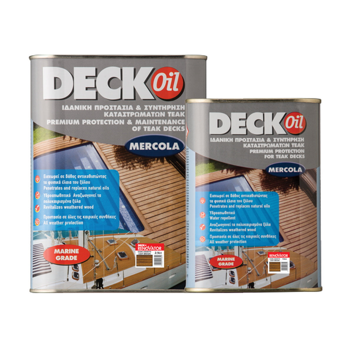 Mercola DECK OIL RENOVATOR Λάδι Συντήρησης & Προστασίας Decks & Δαπέδων Κήπου Ματ ΔΡΥΣ