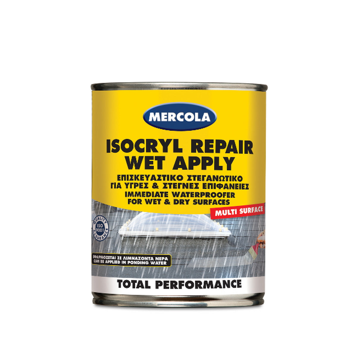 Evochem Mercola Isocryl Repair WET APPLY Ελαστομερές Μονωτικό για Υγρές & Στεγνές Επιφάνειες ΛΕΥΚΟ