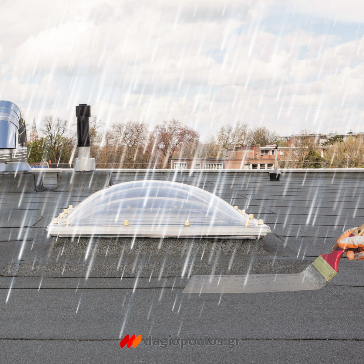 Evochem Mercola Isocryl Repair WET APPLY Ελαστομερές Μονωτικό για Υγρές & Στεγνές Επιφάνειες ΛΕΥΚΟ