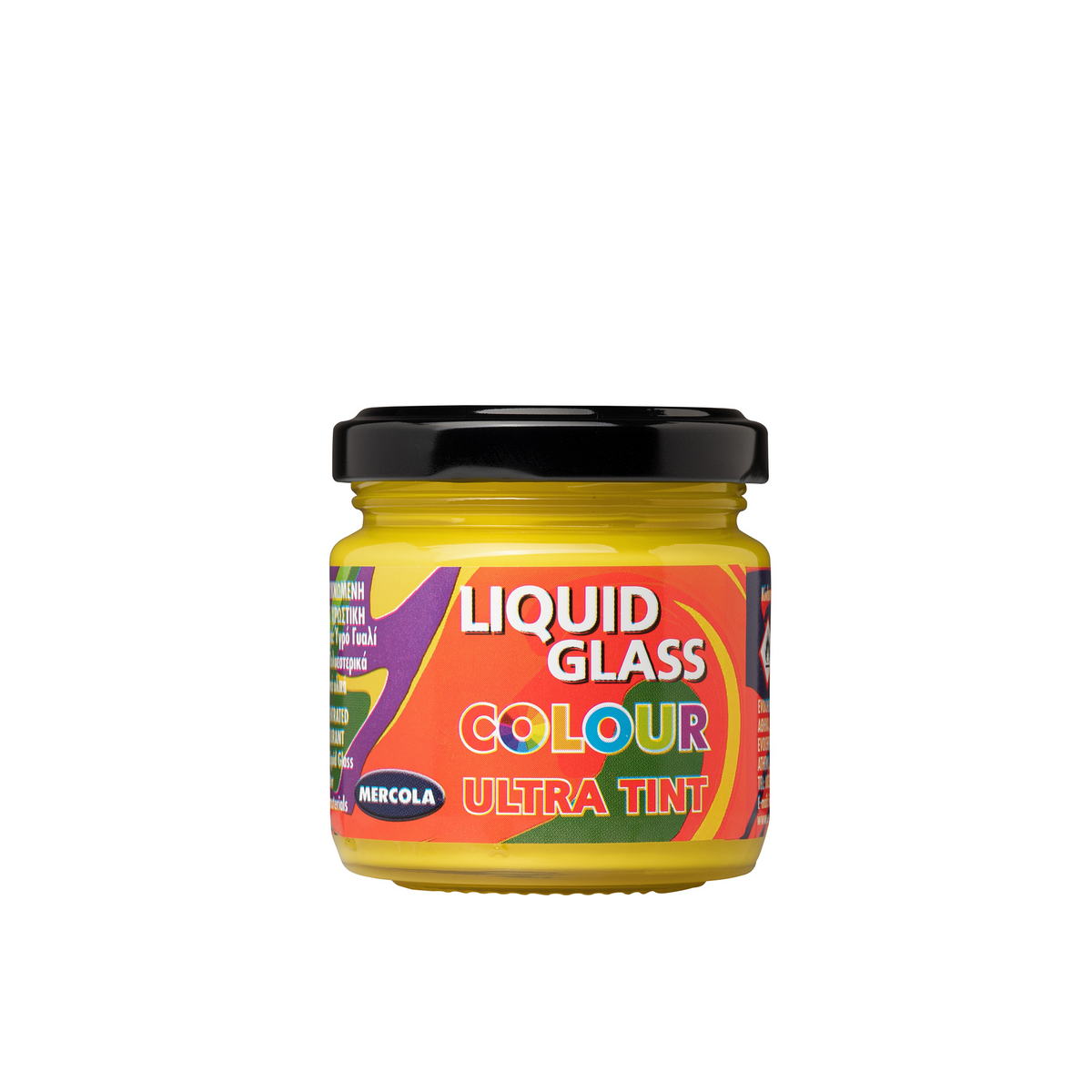 Mercola LIQUID GLASS COLOUR ULTRA TINT Αδιαφανείς Χρωστικές Υγρού Γυαλιού, Πολυεστερικών και Πολυουρεθανικών Κίτρινο