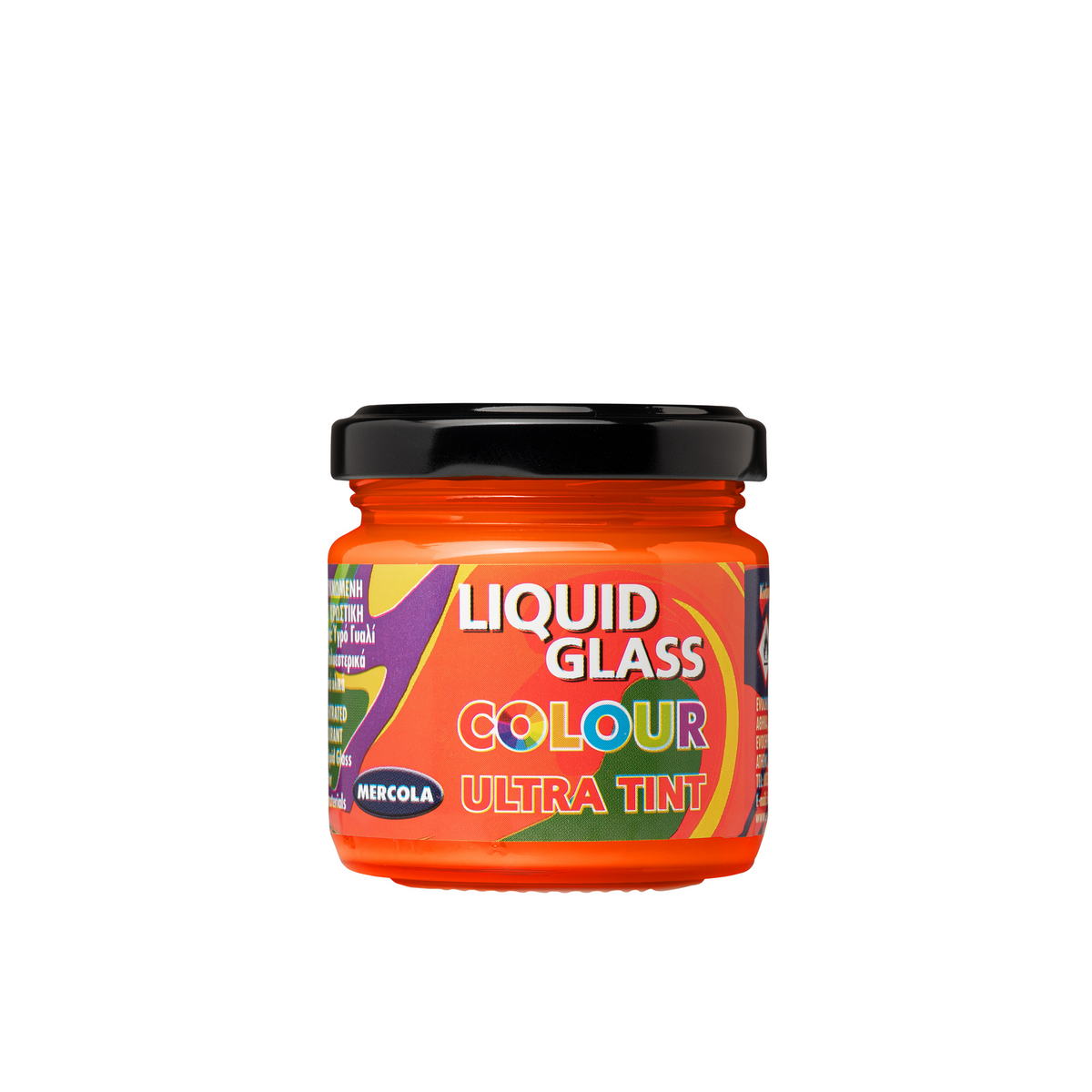 Mercola LIQUID GLASS COLOUR ULTRA TINT Αδιαφανείς Χρωστικές Υγρού Γυαλιού, Πολυεστερικών και Πολυουρεθανικών Πορτοκαλί l