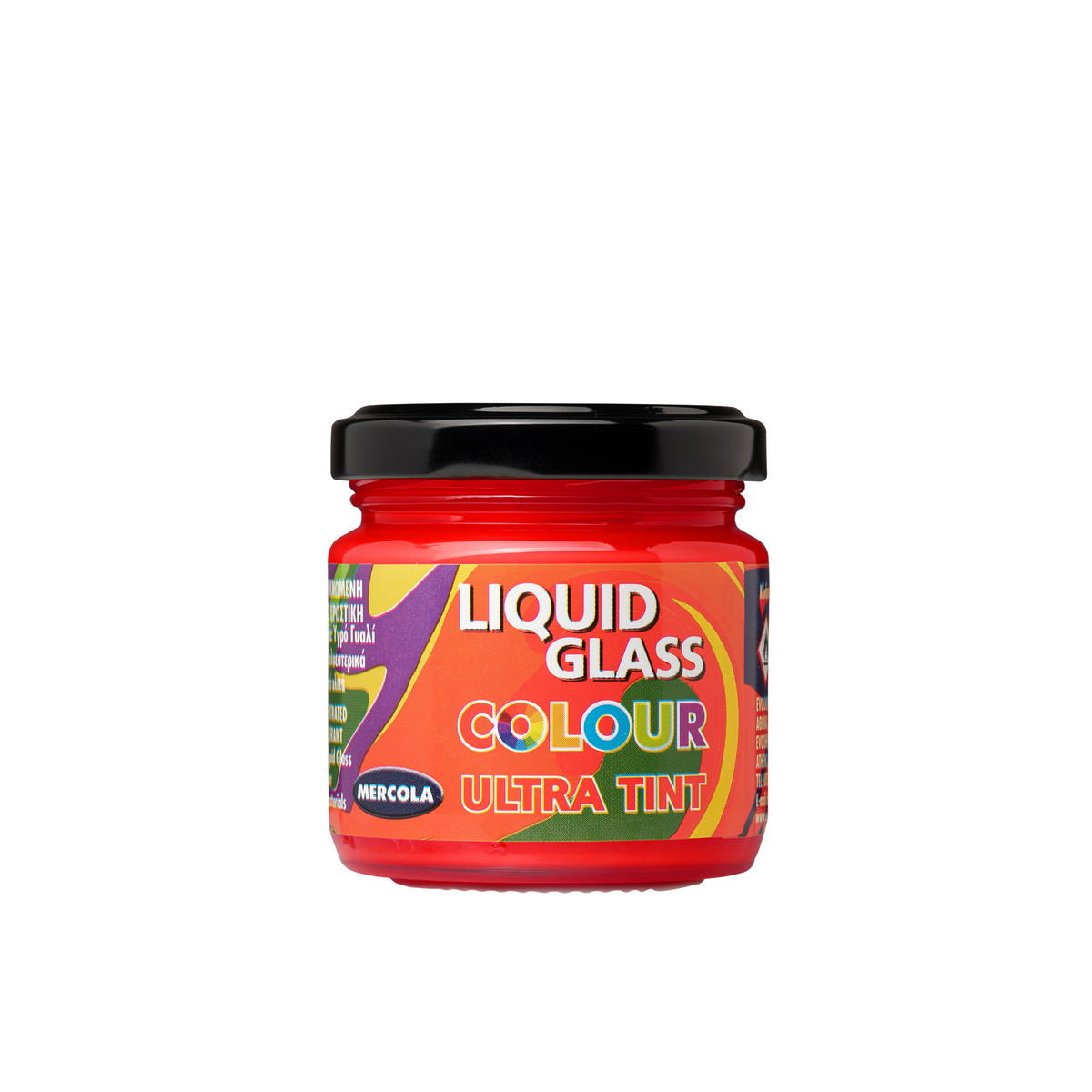 Mercola LIQUID GLASS COLOUR ULTRA TINT Αδιαφανείς Χρωστικές Υγρού Γυαλιού, Πολυεστερικών και Πολυουρεθανικών Κόκκινο