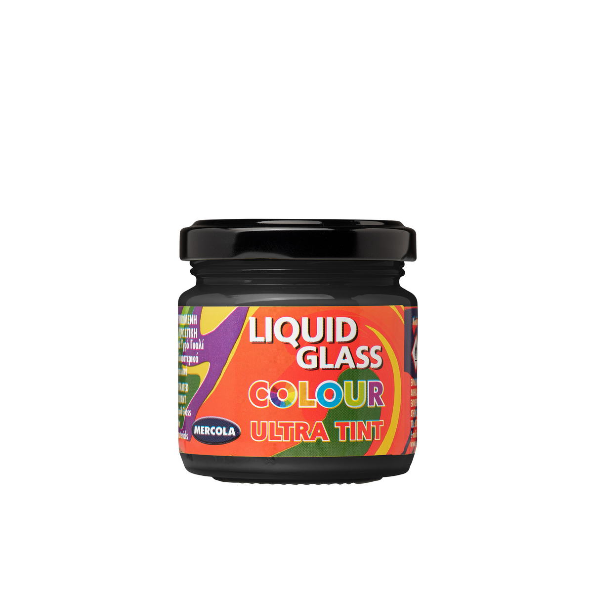 Mercola LIQUID GLASS COLOUR ULTRA TINT Αδιαφανείς Χρωστικές Υγρού Γυαλιού, Πολυεστερικών και Πολυουρεθανικών Μαύρο