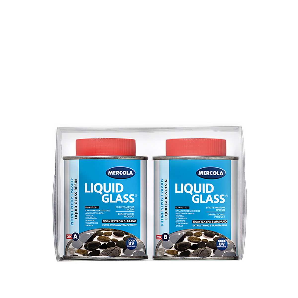 Evochem Mercola Liquid Glass Διάφανη Εποξειδική Ρητίνη Υγρού Γυαλιού