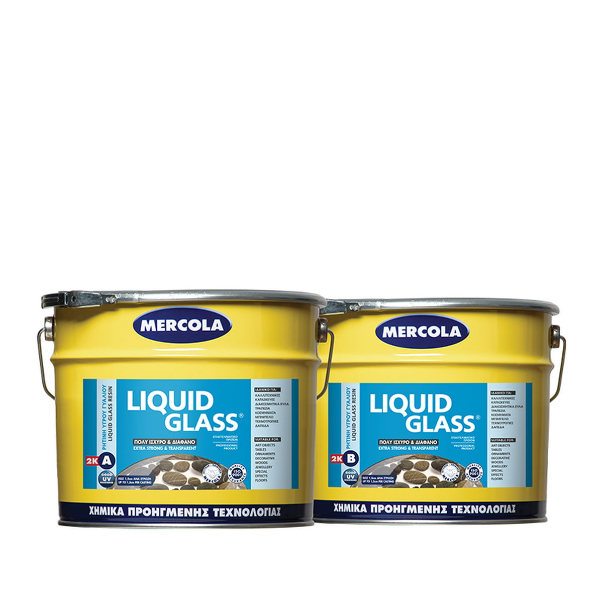 Evochem Mercola Liquid Glass Διάφανη Εποξειδική Ρητίνη Υγρού Γυαλιού