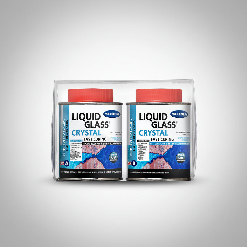 Mercola Crystal Liquid Glass Υπερδιάφανη Εποξειδική Ρητίνη Υγρού Γυαλιού