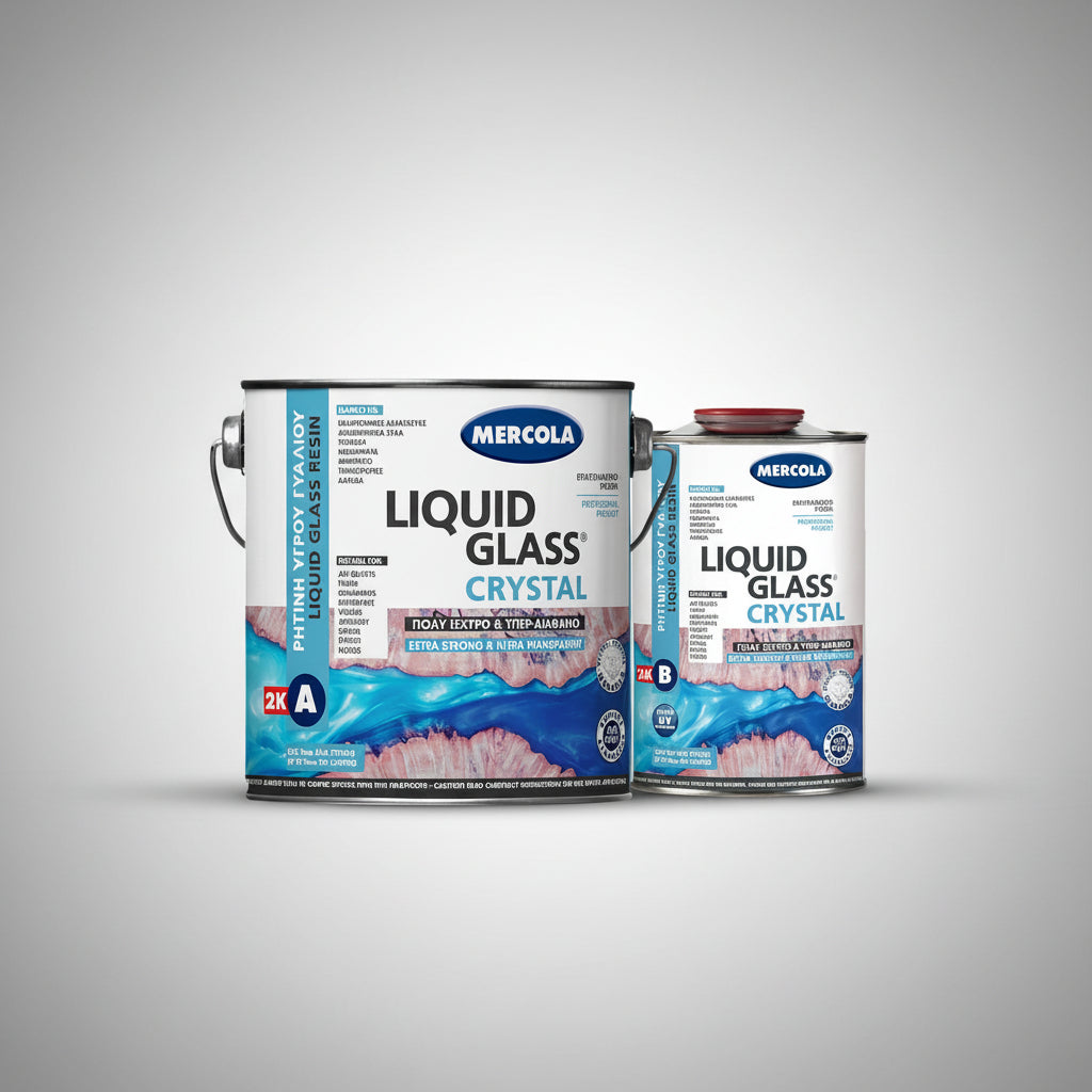 Mercola Crystal Liquid Glass Υπερδιάφανη Εποξειδική Ρητίνη Υγρού Γυαλιού