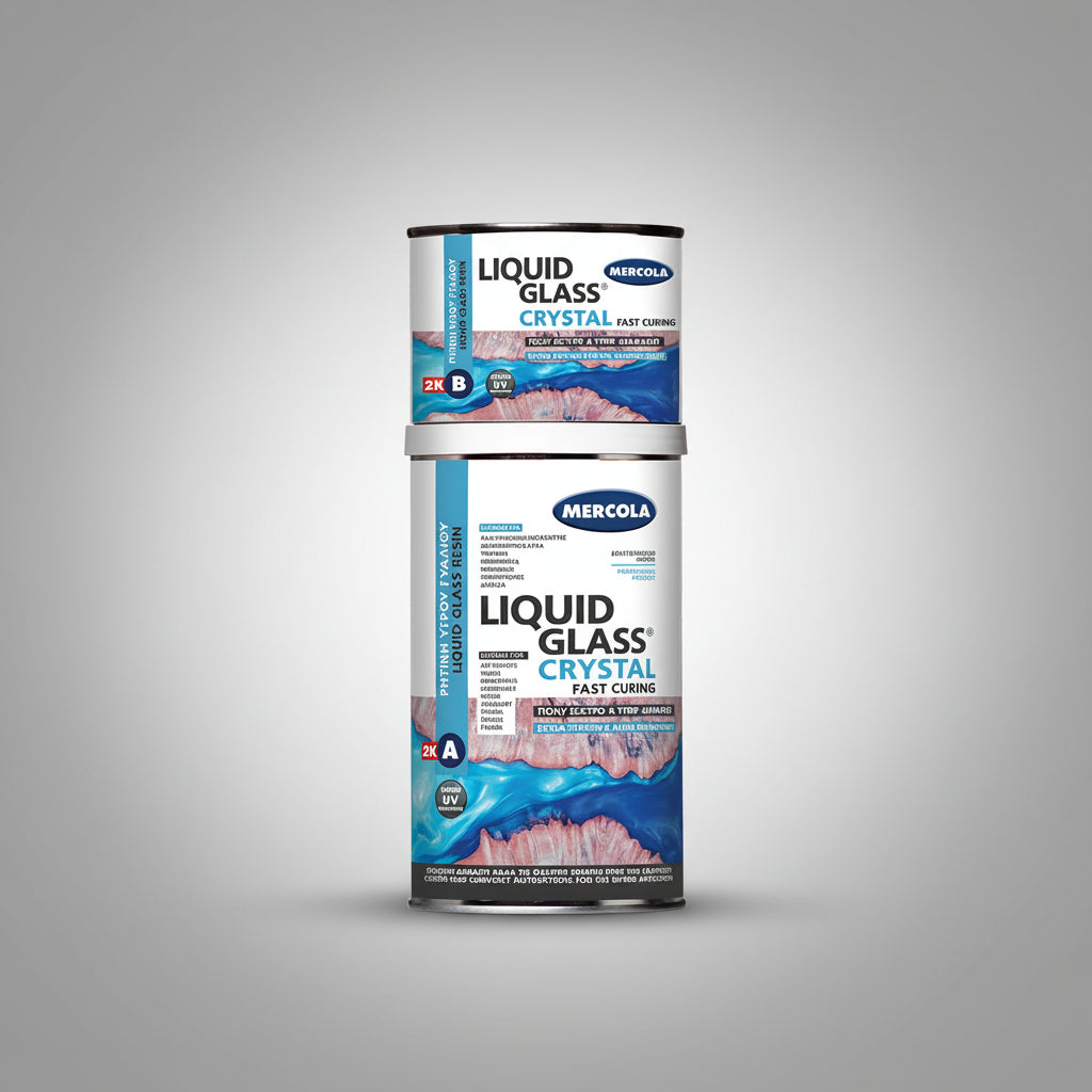 Mercola Crystal Liquid Glass Υπερδιάφανη Εποξειδική Ρητίνη Υγρού Γυαλιού