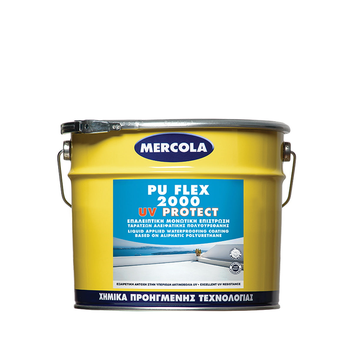 Mercola PU Flex 2000 UV Protect Μονωτική Επαλειφόμενη Αλειφατική Πολυουρεθάνη ΛΕΥΚΗ