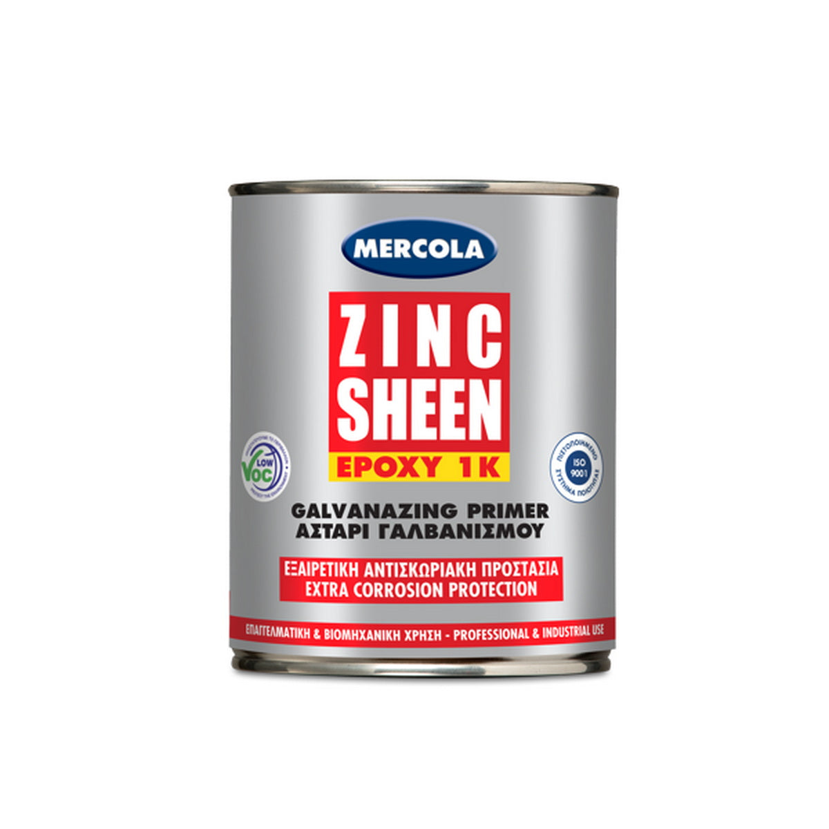 Evochem Mercola Zinc Sheen Αντισκωριακό Αστάρι Χρώμα Ψυχρού Γαλβανίσματος