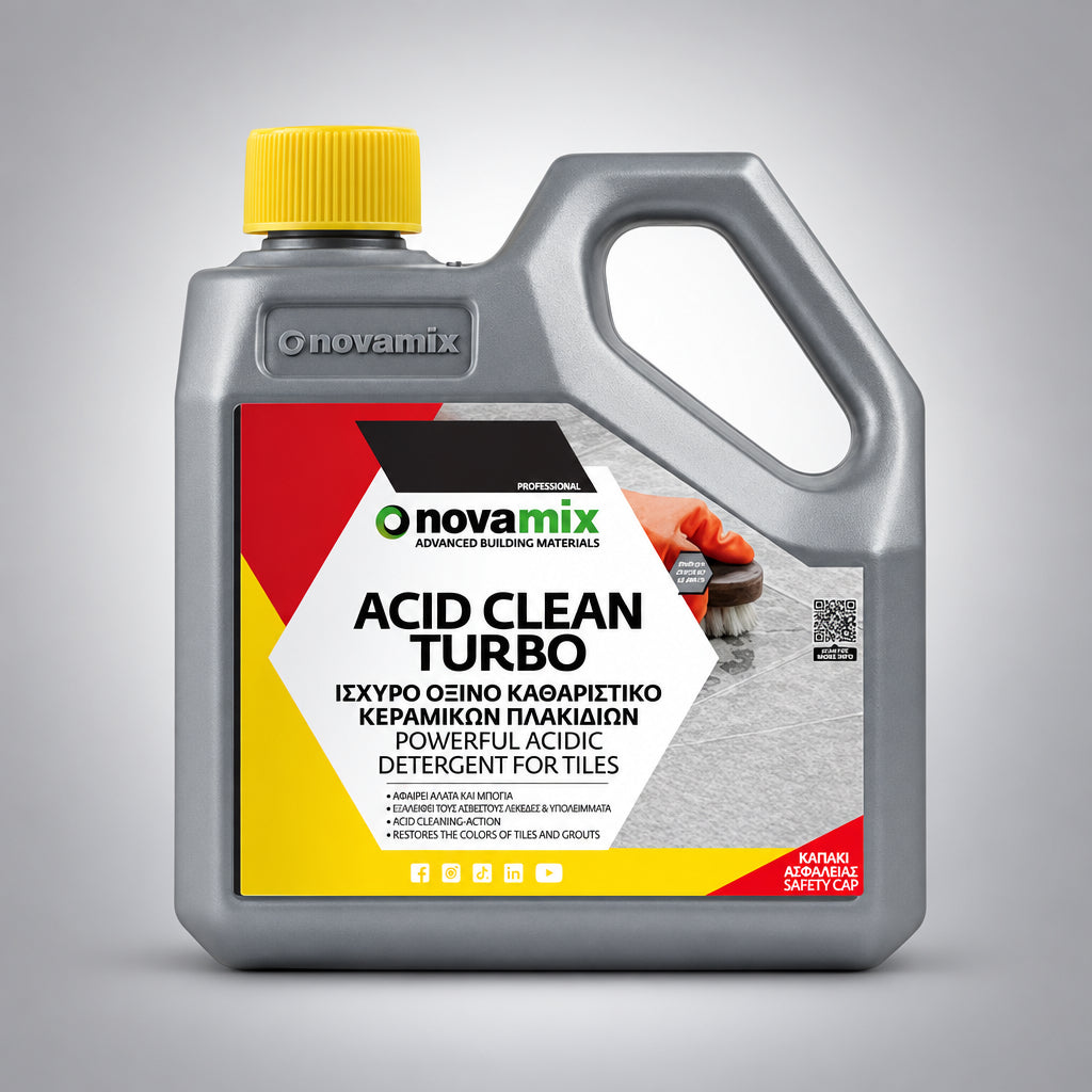 Novamix Acid Clean Turbo Καθαριστικό Πέτρας & Πλακιδίων