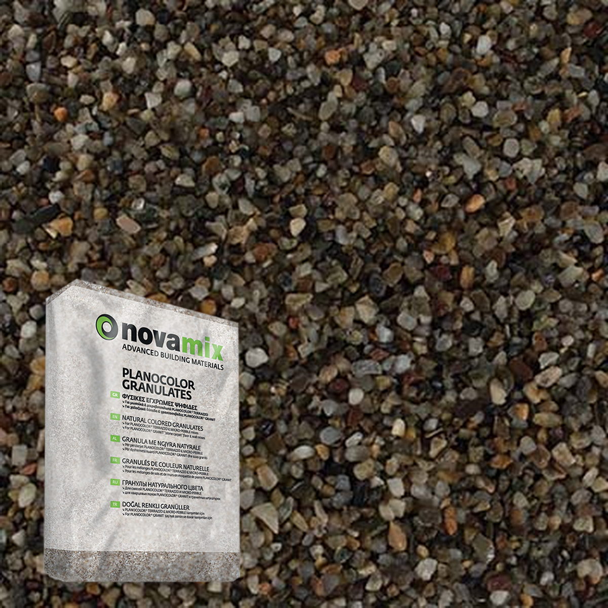 Novamix Planocolor Granulates MQ Έγχρωμες Φυσικές Ψηφίδες 25kgr 14 COLORADO 70