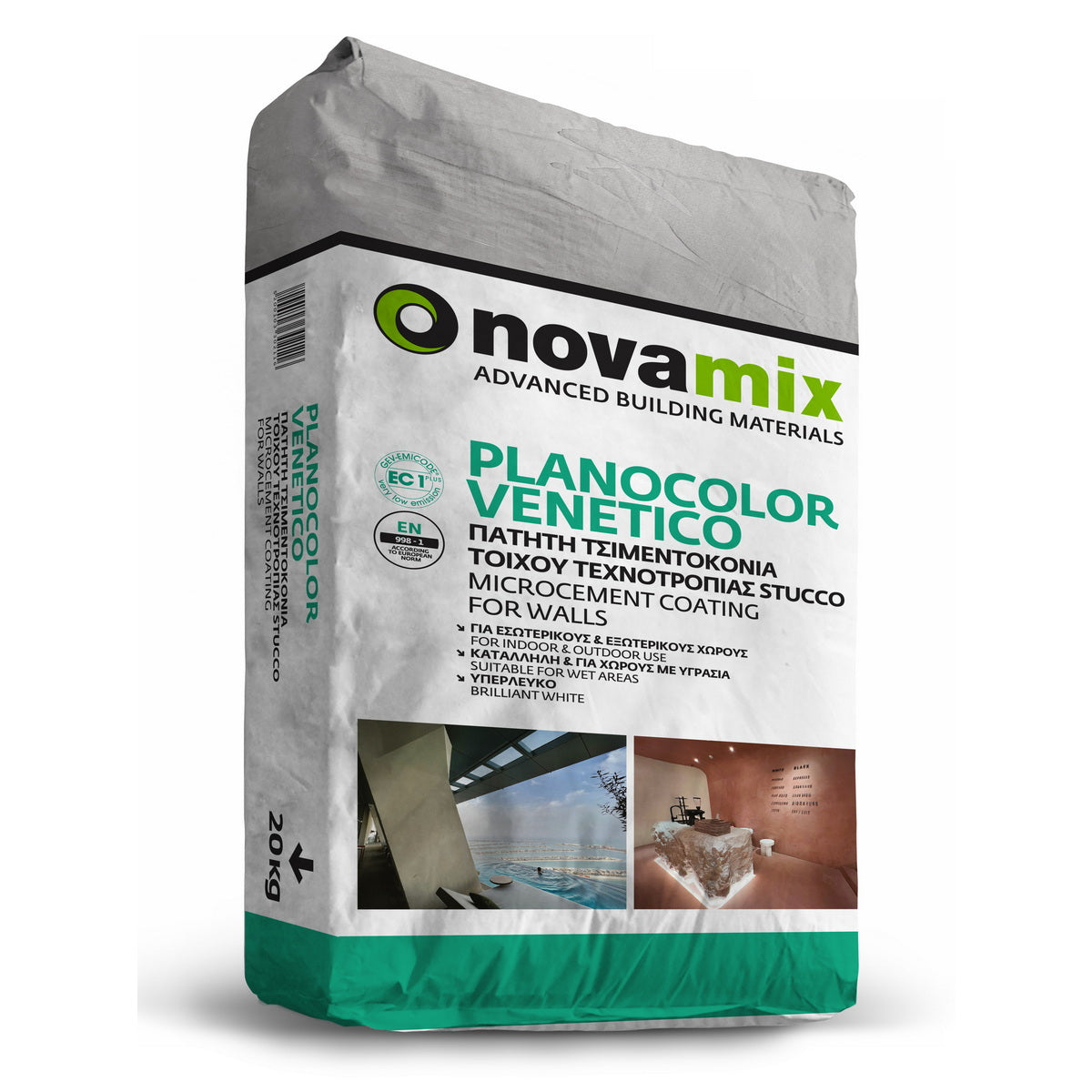 Novamix Planocolor Venetico Διακοσμητικό Σπατουλαριστό Τσιμεντοκονίαμα Τεχνοτροπιών 20kgr