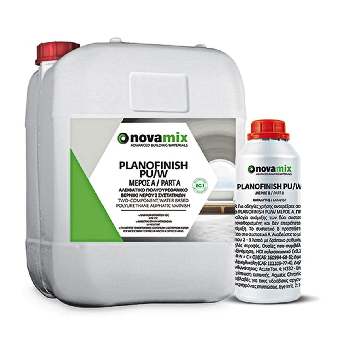 Novamix Planofinish PU/W Αλειφατικό Πολυουρεθανικό Βερνίκι 2 Συστ.Νερού ΣΑΤΙΝΕ