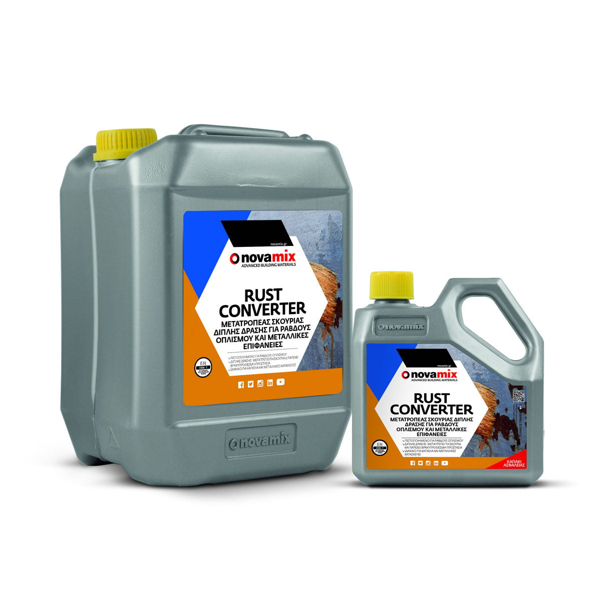 Novamix Rust Converter Μετατροπέας Σκουριάς Για Ράβδους Οπλισμού & Μεταλλικές Επιφάνειες