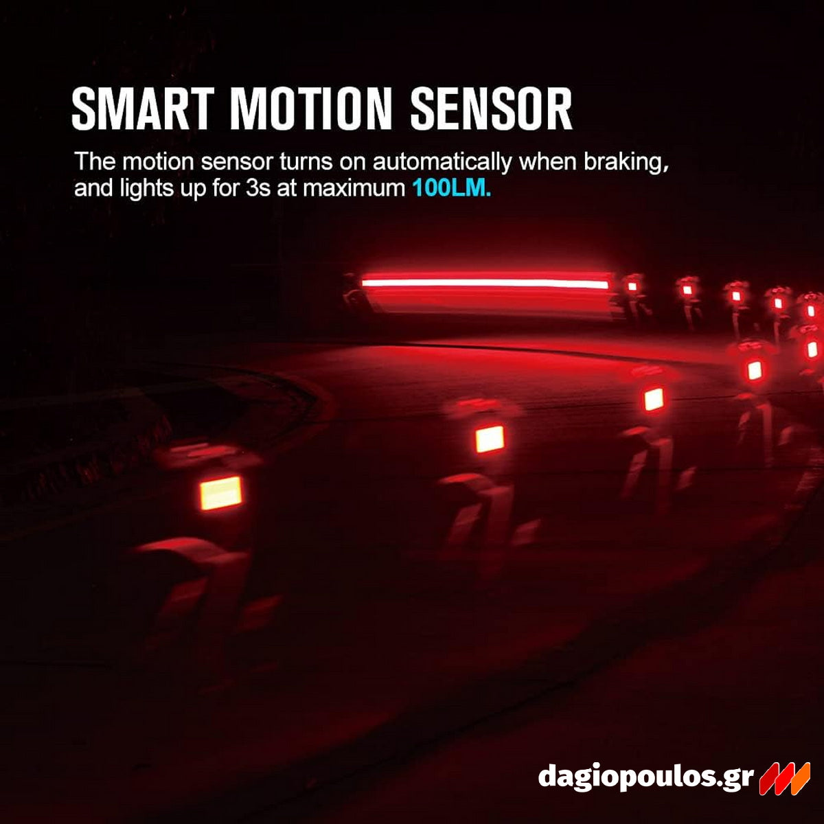 Olight RN 100 TL Πίσω Φως Ποδηλάτου Επαναφορτιζόμενο 100 Lumens