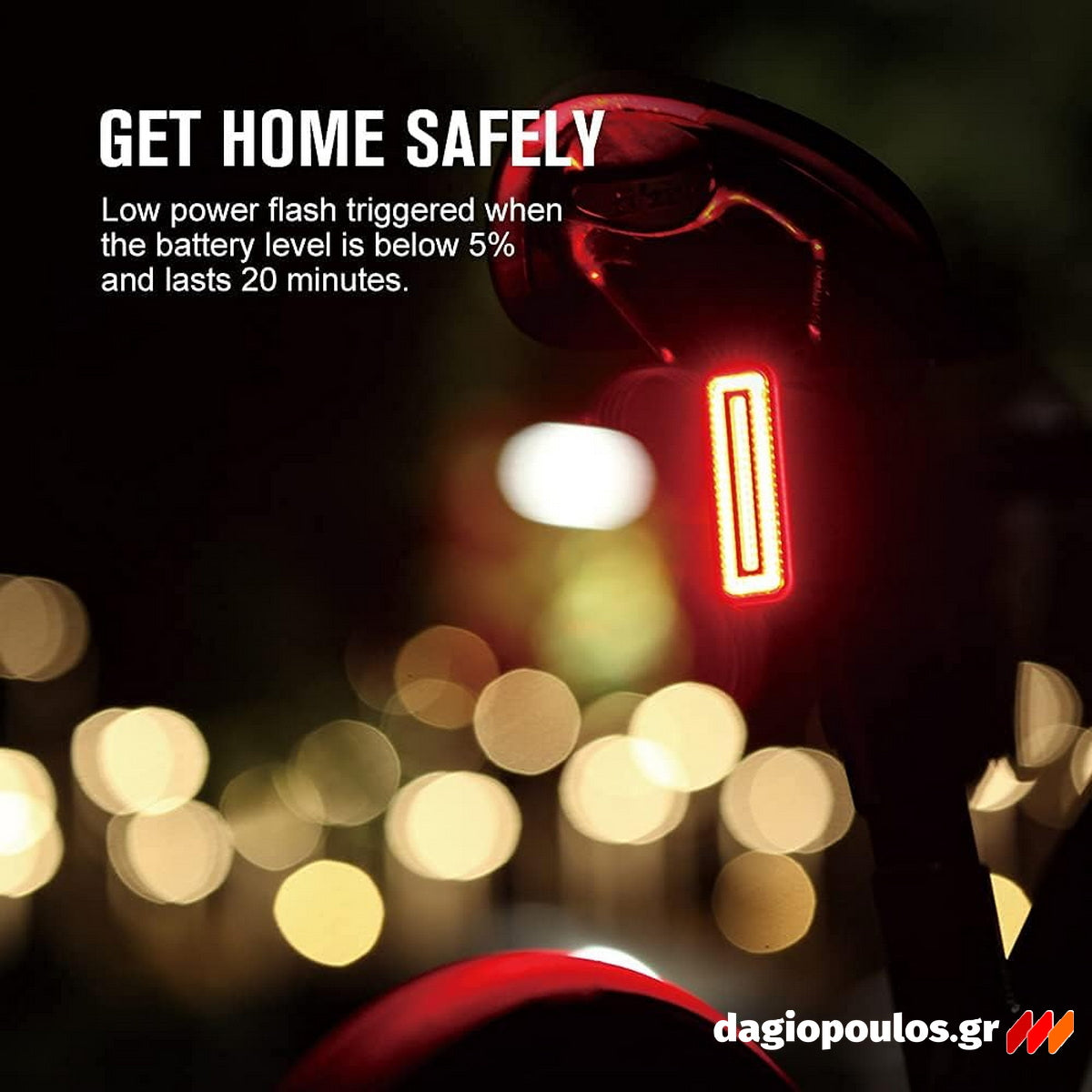 Olight RN 100 TL Πίσω Φως Ποδηλάτου Επαναφορτιζόμενο 100 Lumens