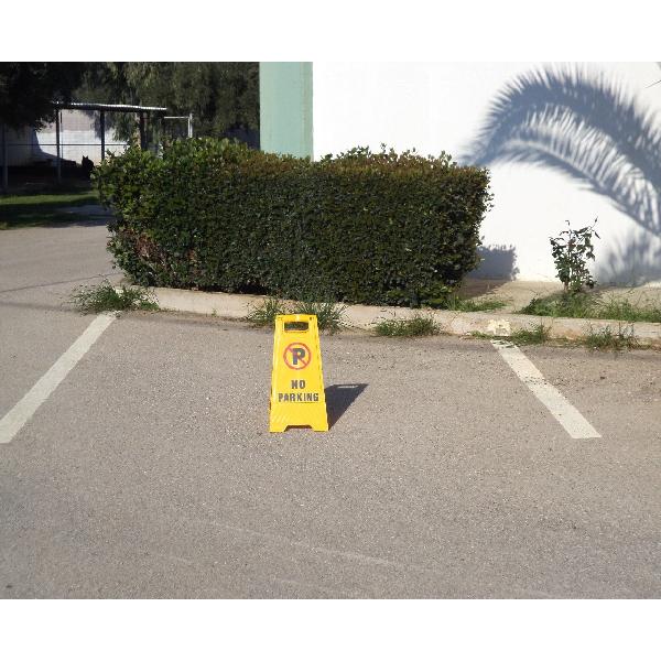 Πινακίδα Πλαστικό Λάμδα "NO PARKING - ΑΠΑΓΟΡΕΥΕΤΑΙ Η ΣΤΑΘΜΕΥΣΗ"