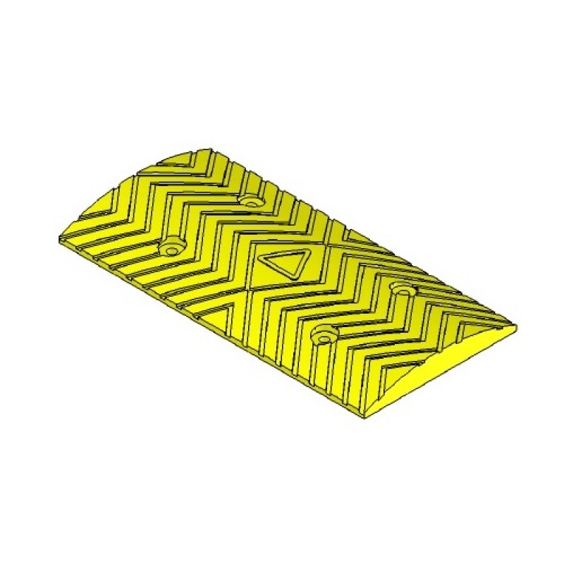 Σαμαράκι Μείωσης Ταχύτητας Χαμηλό Μεσαίο Κομμάτι Κίτρινο