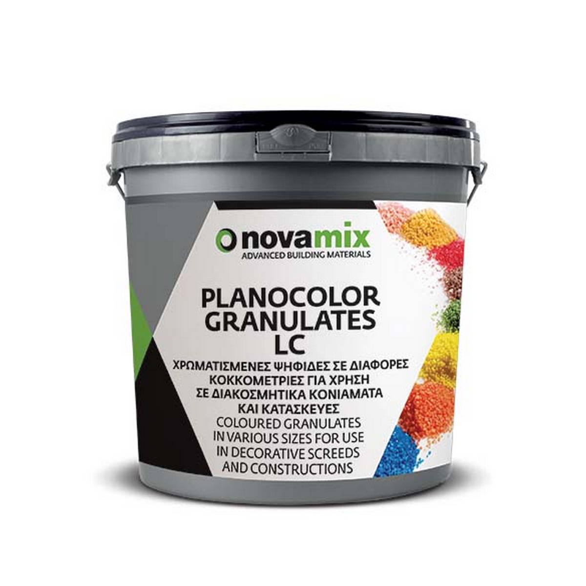 Novamix Planocolor Granulates LC Έγχρωμες Συνθετικές Ψηφίδες ΚΙΤΡΙΝΟ 5kgr