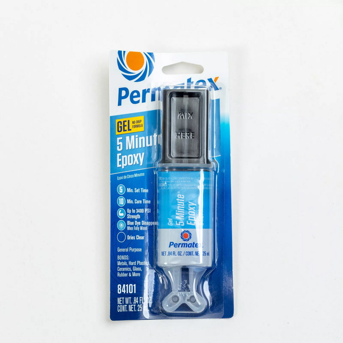 Permatex 84101 Κόλλα Εποξειδική Γενικής Χρήσης 5min Διαφανής 25ml