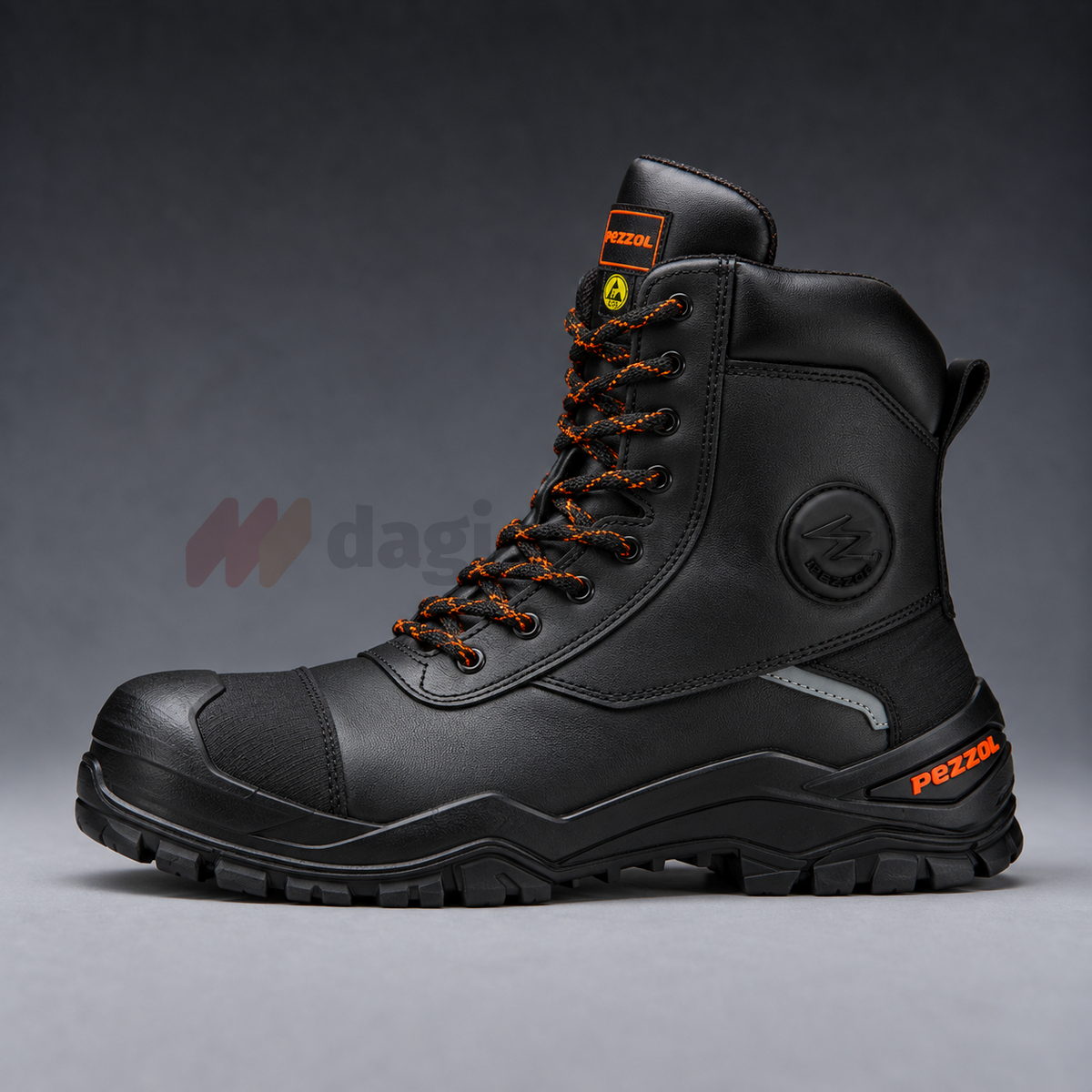 Pezzol King Bull S3S CI HI HRO FO LG SR ESD Παπούτσια Προστασίας Εργαζομένων Μπότες Με ΜΗ Μεταλλική Προστασία