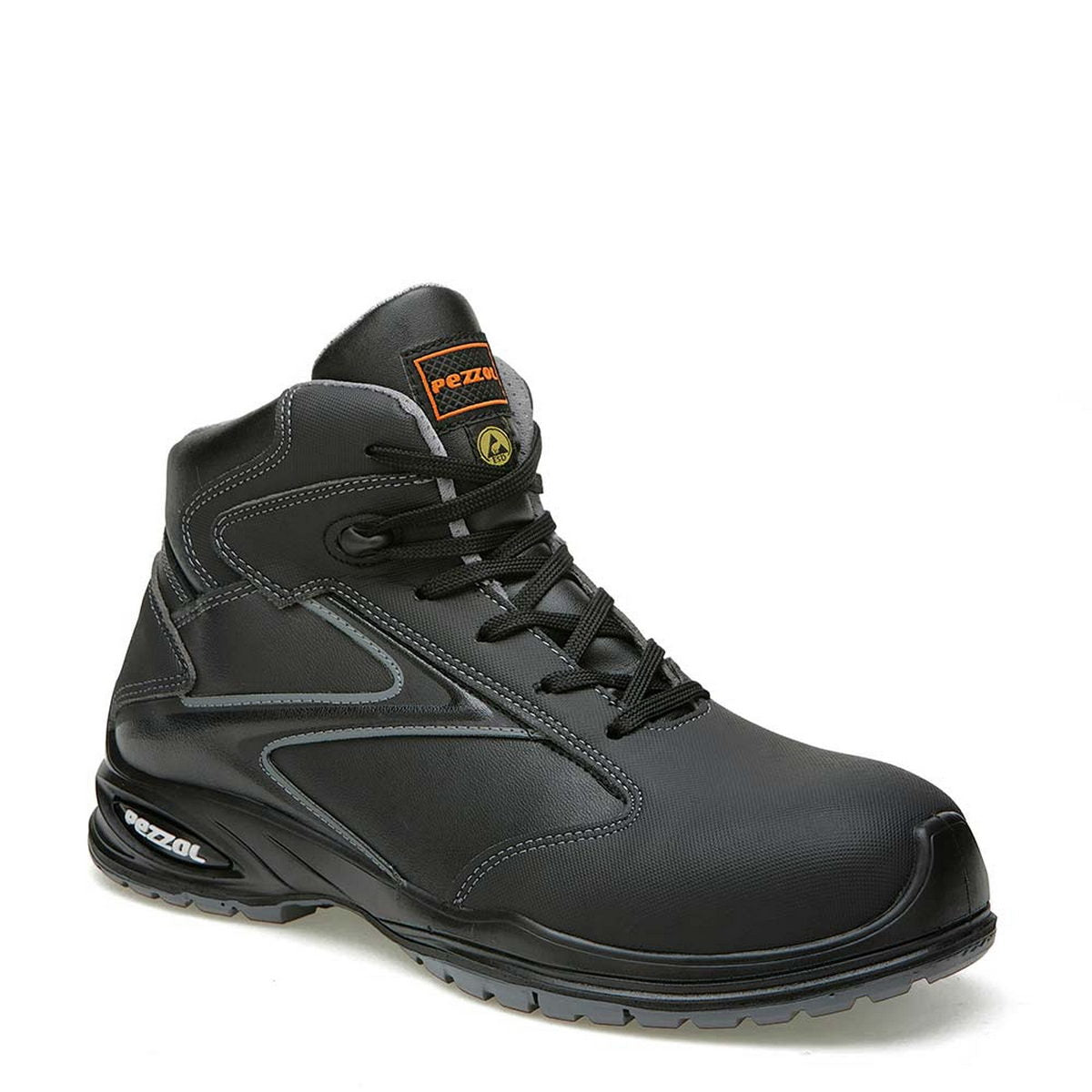 Pezzol Leopard S3 ESD SRC Παπούτσια Ασφαλείας Εργαζομένων Ημιμποτάκια Με ΜΗ ΜΕΤΑΛΛΙΚΗ Προστασία Ιταλίας