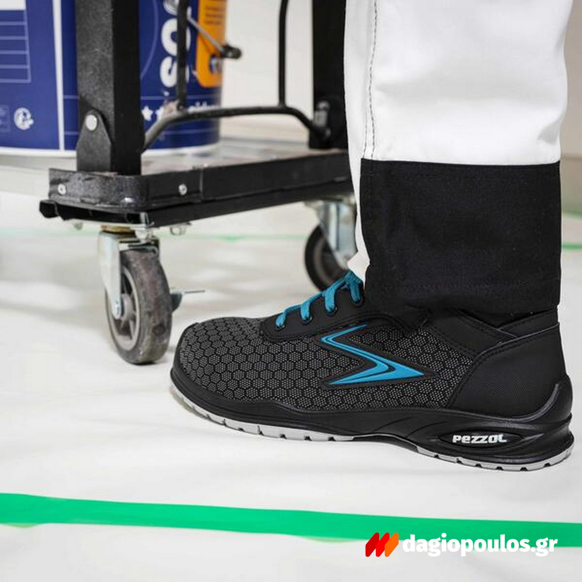 Pezzol Mustang S3S SRC WRU Παπούτσια Ασφαλείας Εργαζομένων Χαμηλά Με Προστασία Ιταλίας