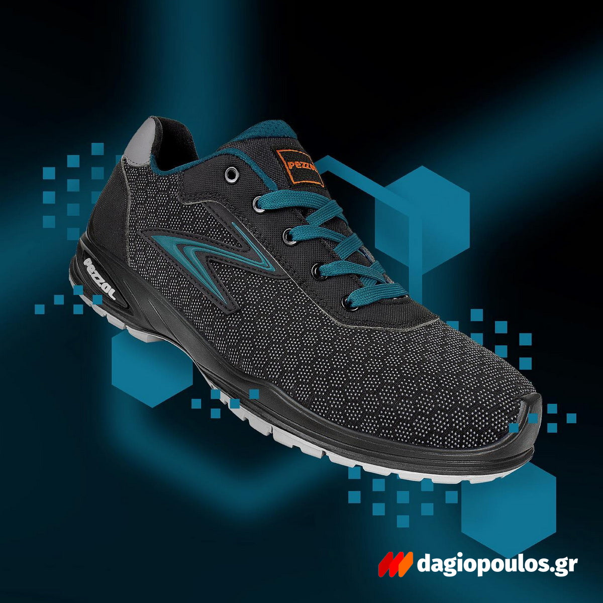 Pezzol Mustang S3S SRC WRU Παπούτσια Ασφαλείας Εργαζομένων Χαμηλά Με Προστασία Ιταλίας