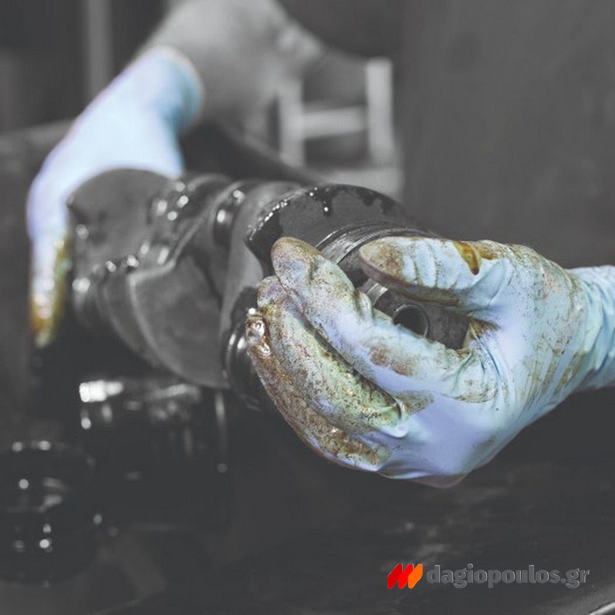 Polyco Finite HD Nitrile Γάντια Εργασίας Νιτριλίου Για Διαλυτικά Με Μανσέτα 30cm Σετ 50 Τεμ