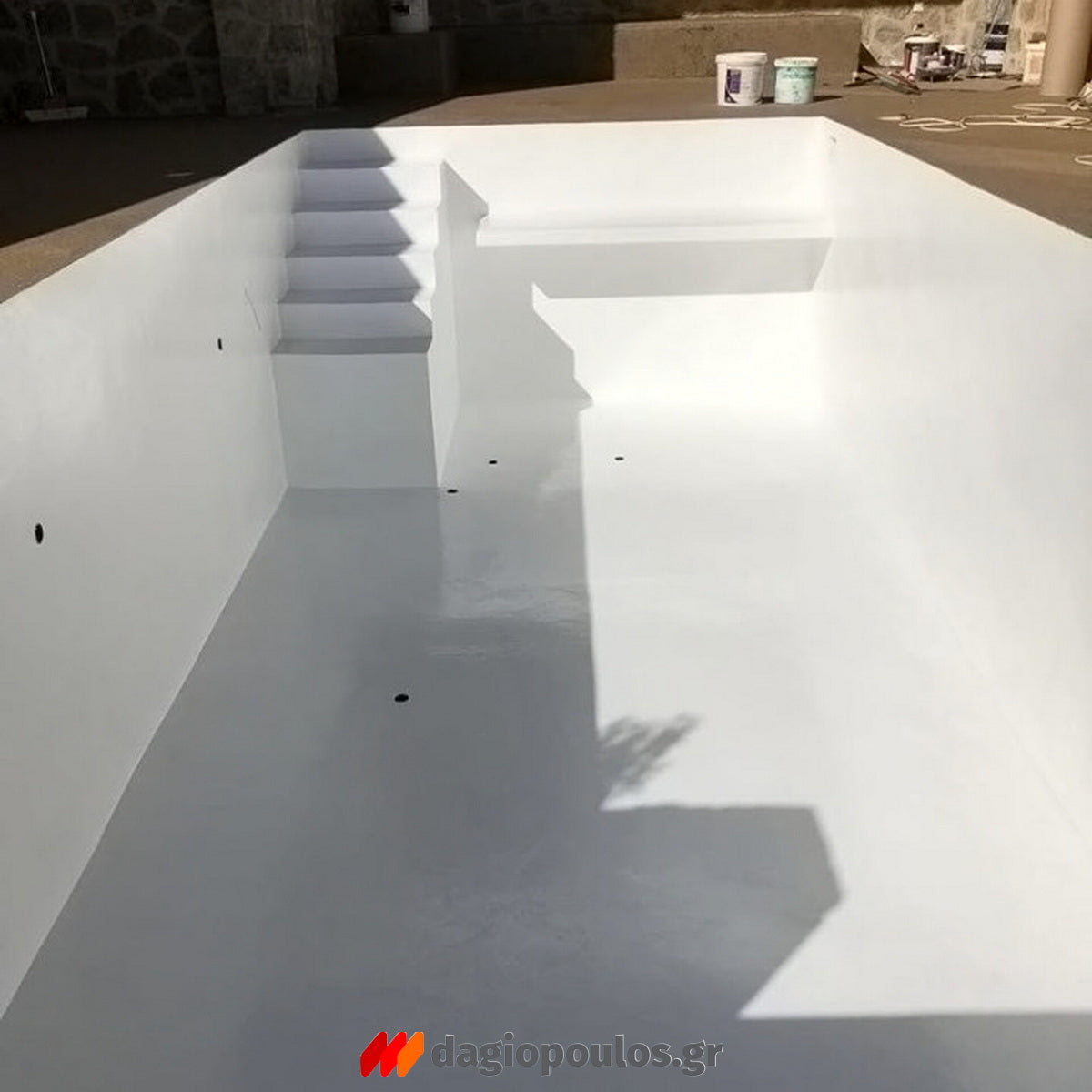 Maris Maripool Προστατευτική Βαφή Πισίνας Ενός Συστατικού Διαλύτου ΛΕΥΚΗ