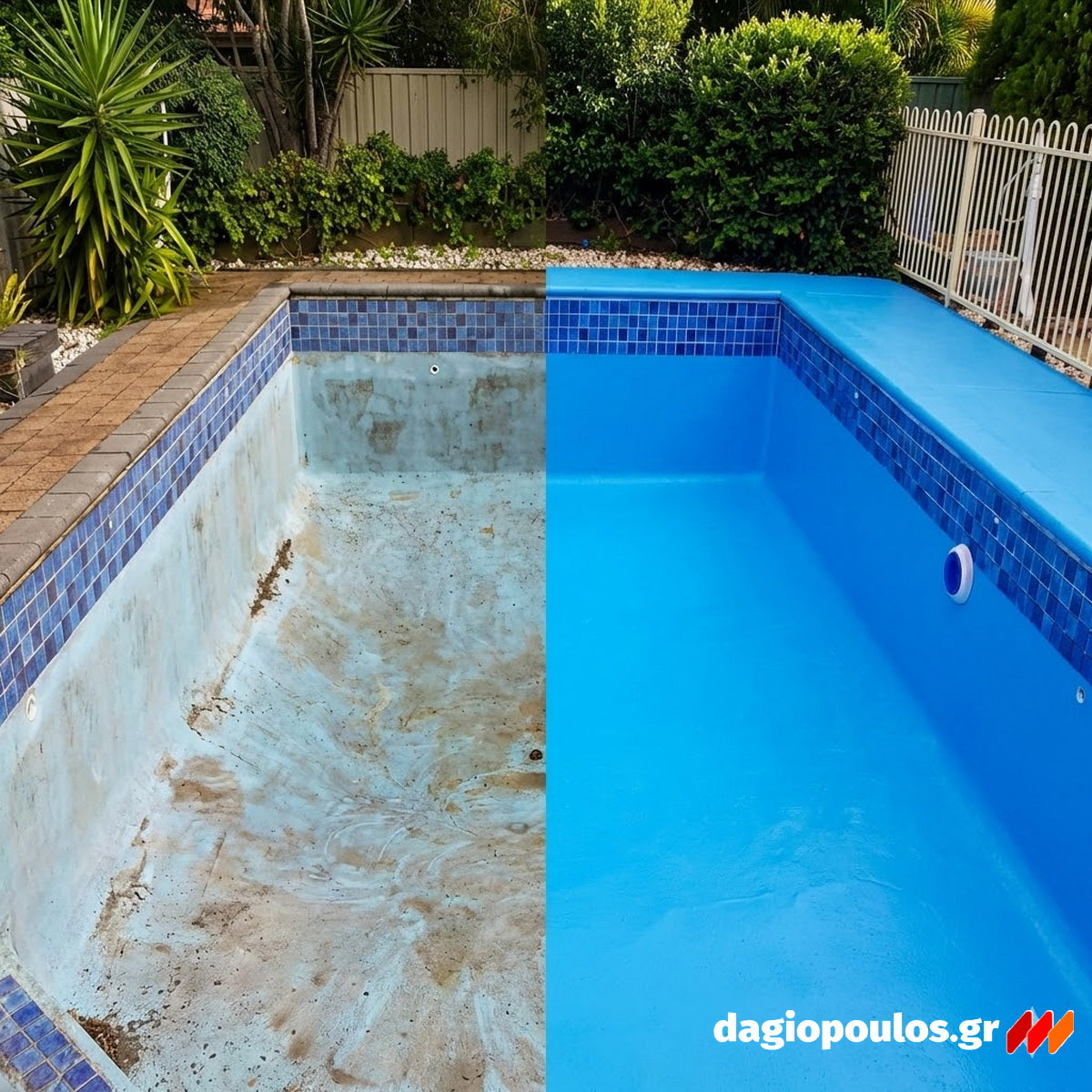 Maris Maripool Προστατευτική Βαφή Πισίνας Ενός Συστατικού Διαλύτου ΓΑΛΑΖΙΟ Ral5012