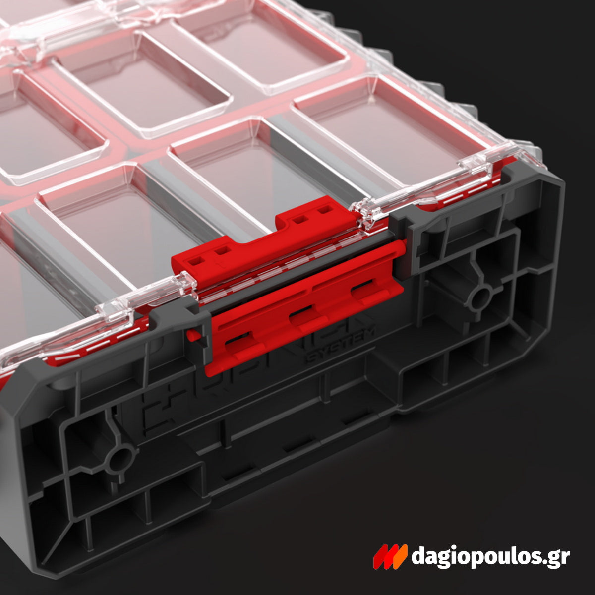 QBrick System One Organizer XL 2.0 Εργαλειοθήκη Ταμπακιέρα (Organizer) Με Διαφανές Καπάκι 23" 13.5Lt