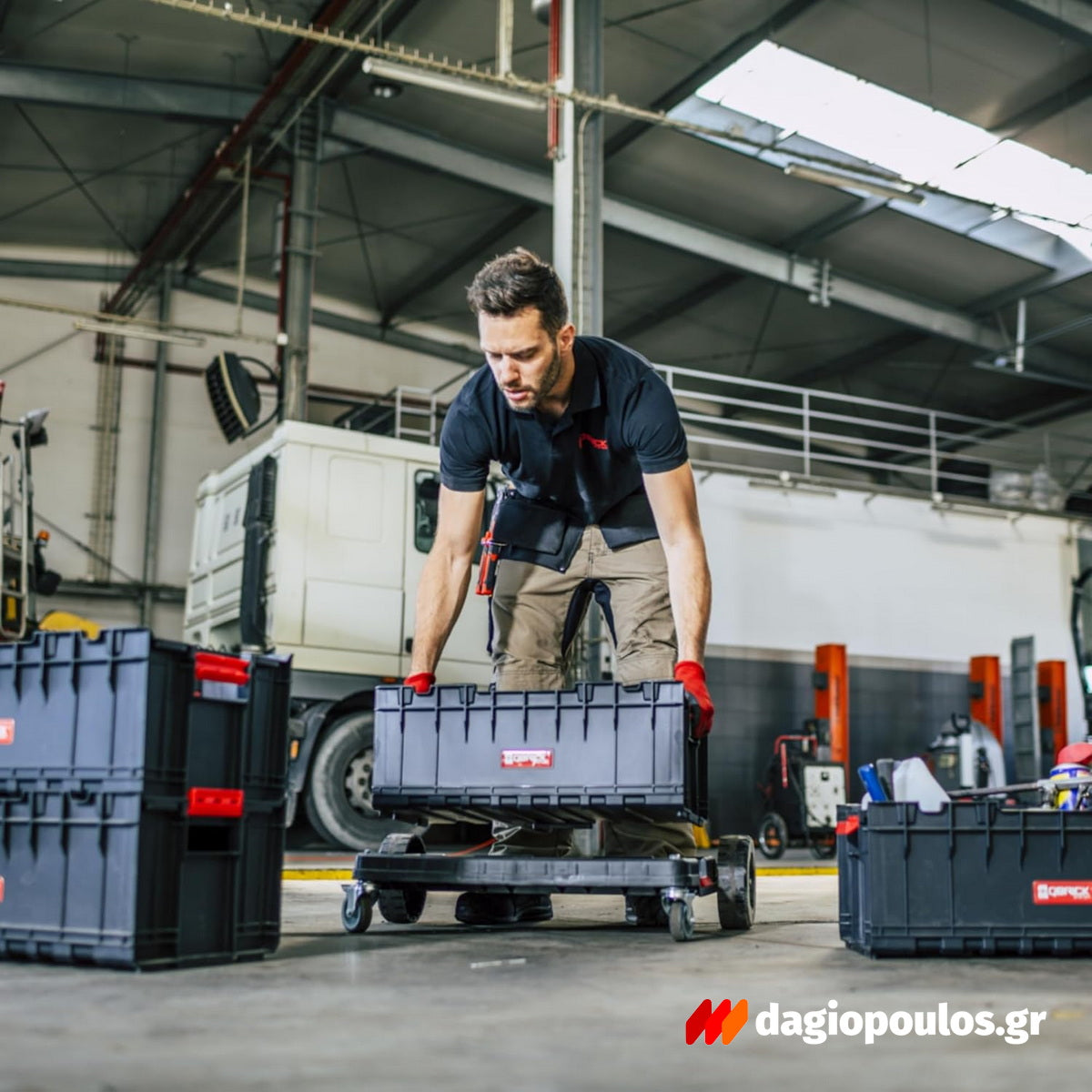 Qbrick System One Box 2.0 Plus Εργαλειοθήκη Ανοικτή Με Χωρίσματα 22.7" 35Lt