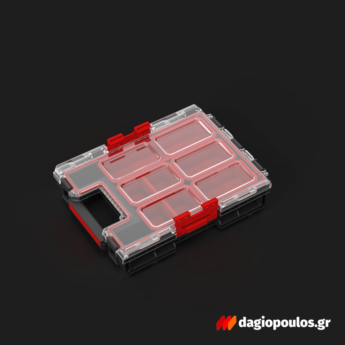 QBrick System One Organizer M 2.0 Εργαλειοθήκη Ταμπακιέρα (Organizer) Με Διαφανές Καπάκι