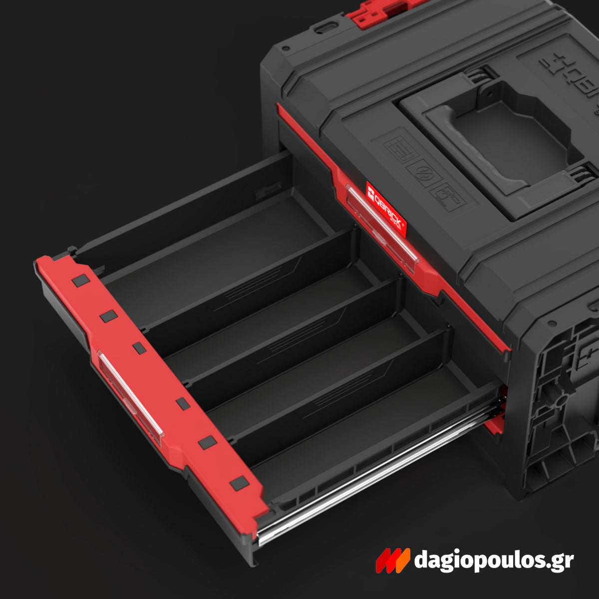 Qbrick System PRO Drawer 3 Toolbox 2.0 Basic Εργαλειοθήκη Με 3 Συρτάρια 17.7" 13.5Lt