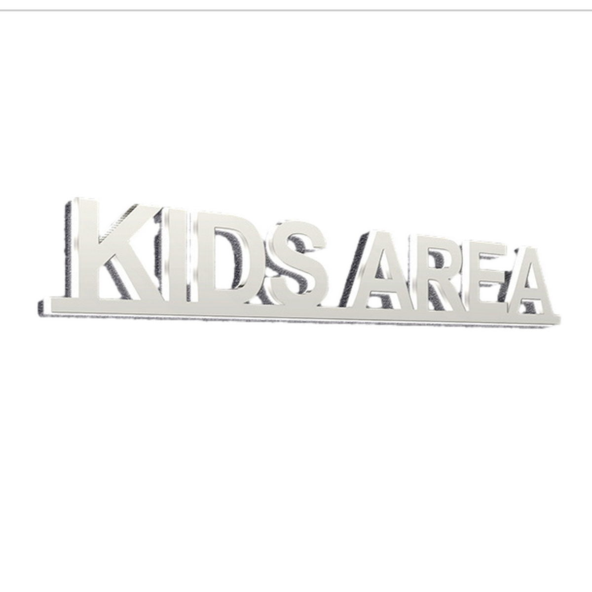 Πινακίδα Σήμανσης PVC "KIDS AREA" Ξενοδοχείων 315mm x 50mm Λευκή