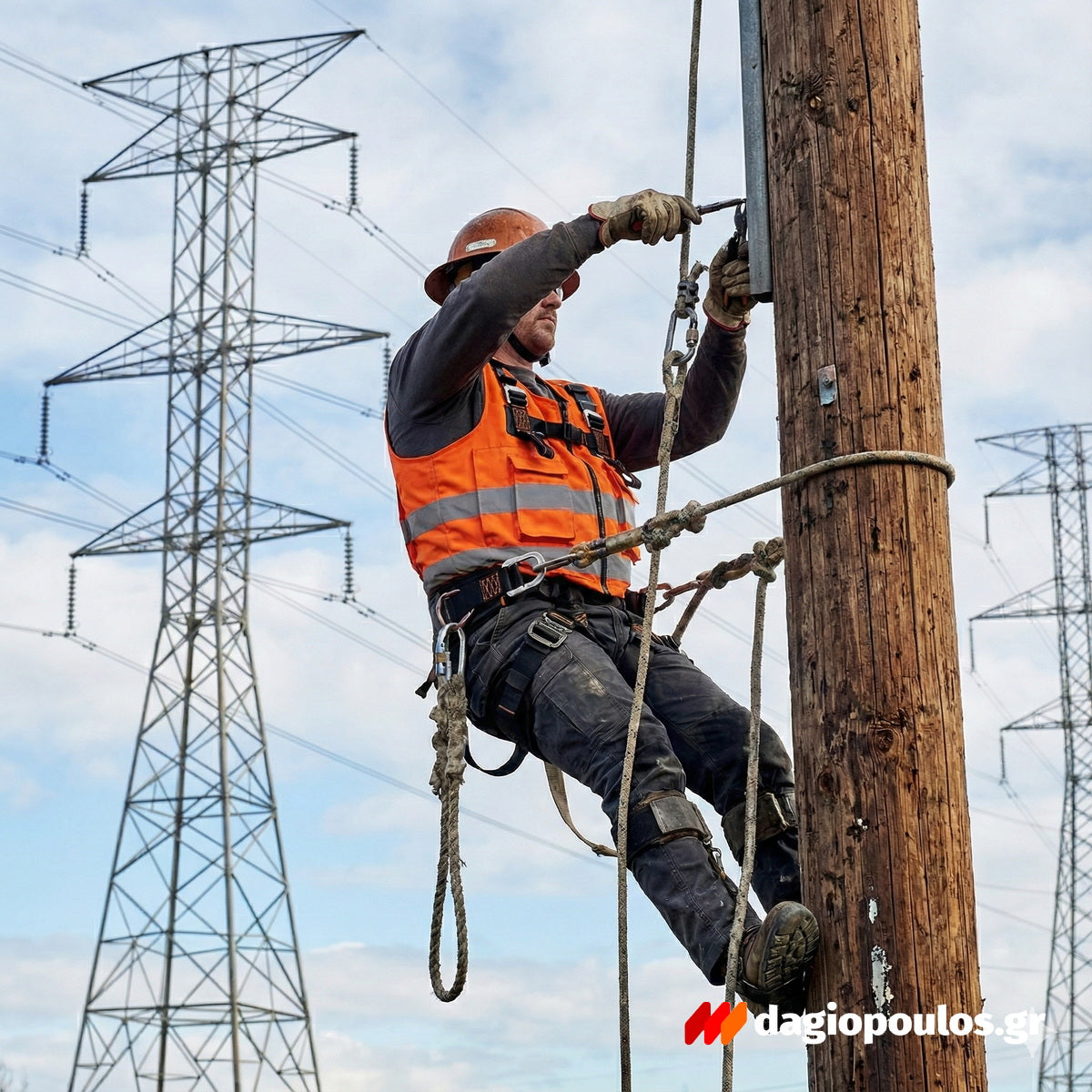 SIR Safety FD1134 Γιλέκο Με Ιμάντες Προστασίας Πτώσης FD1133+FD990226 Πορτοκαλί