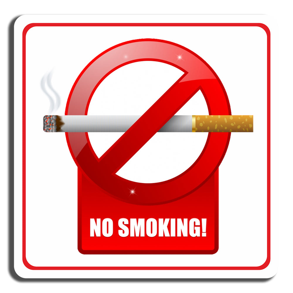 Πινακίδα Σήμανσης PVC “No Smoking" 100mm x 100mm