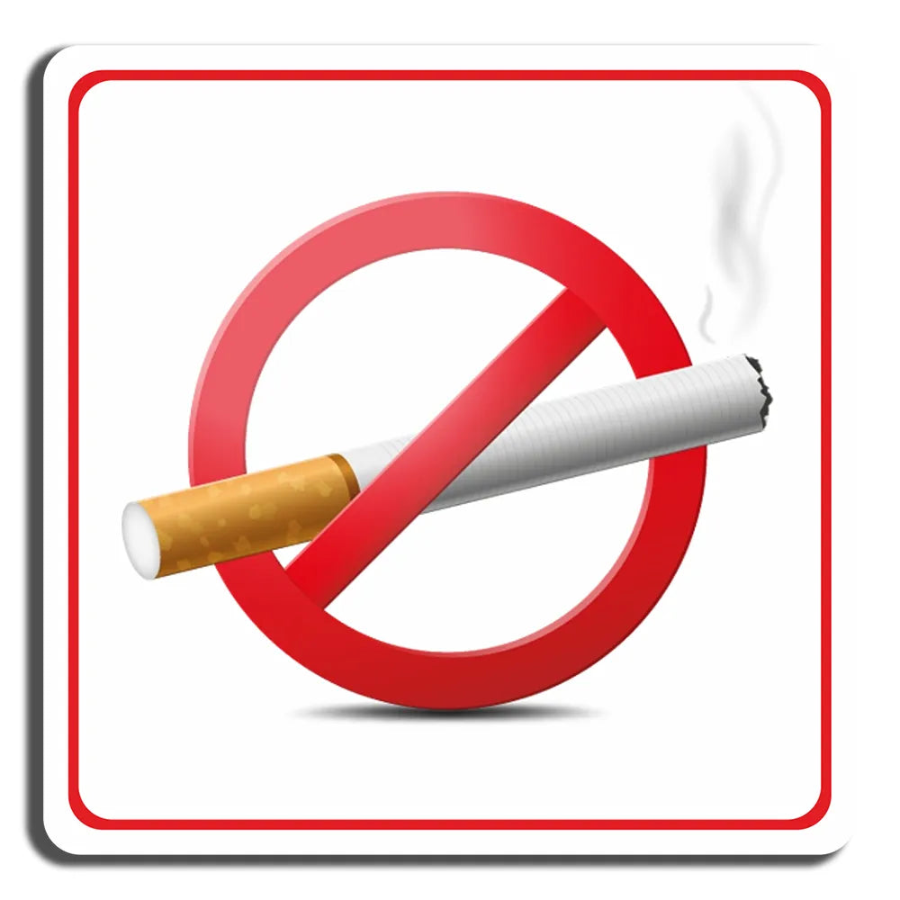 Πινακίδα Σήμανσης PVC “No Smoking" 100mm x 100mm