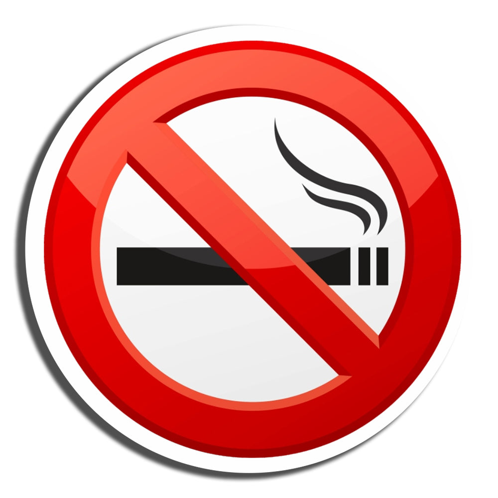 Πινακίδα Σήμανσης Καπνίσματος Αυτοκόλλητο Βινύλιο “Μην καπνίζετε” Αυτοκόλλητο 10cm