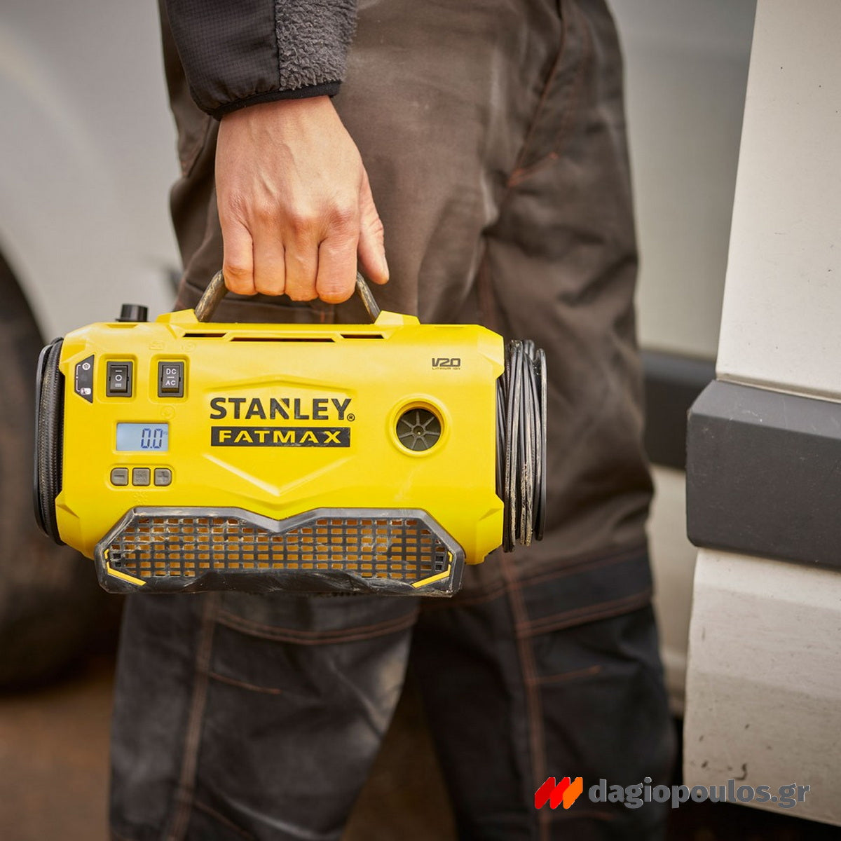 Stanley SFMCE520B-XJ Fatmax V20 Αεροσυμπιεστής Κομπρεσέρ Αέρα Μπαταρίας 18V Li-Ion 160PSI Φορητός SOLO