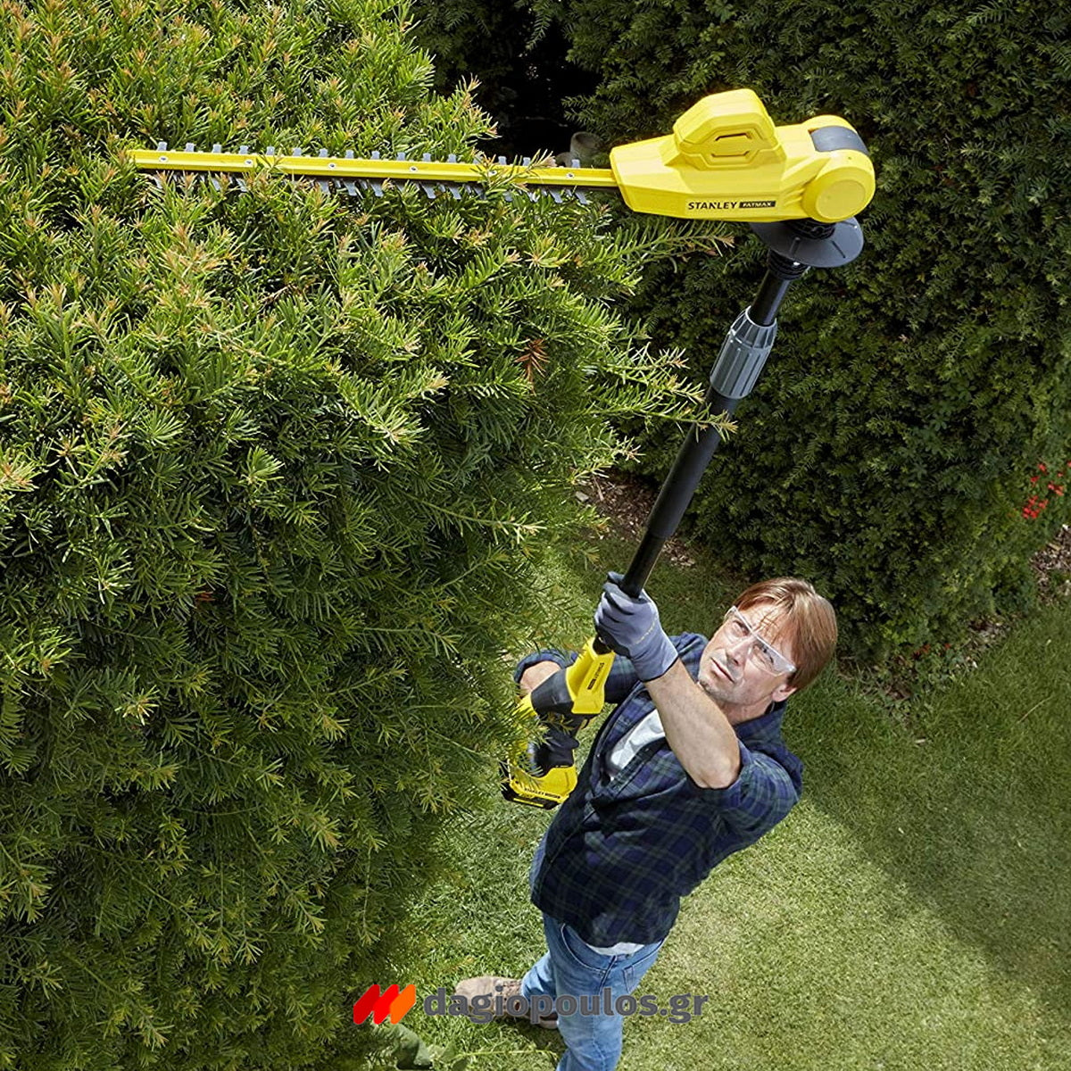 Stanley SFMCPH845M1 20V Fatmax®20V Ψαλίδι Μπορντούρας (Μπορντουροψάλιδο) Μπαταρίας 18V Li-Ion 45cm Με Μπαταρία 4.0Ah Τηλεσκοπικό